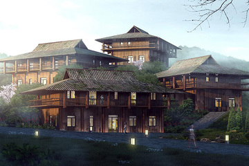 贵州岜沙原奢度假村别墅（二）